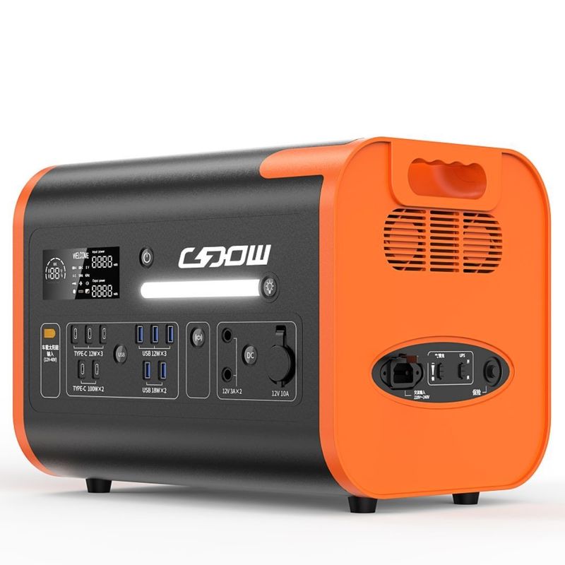 Внешний кемпинг портативная электростанция 40ah/2200W с жидкокристаллическим дисплеем
