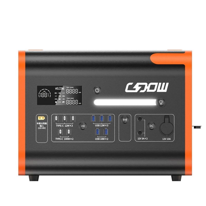 2200W/2048wh портативная электростанция Солнечные панели Режим зарядки 2000 раз Продолжительность жизни