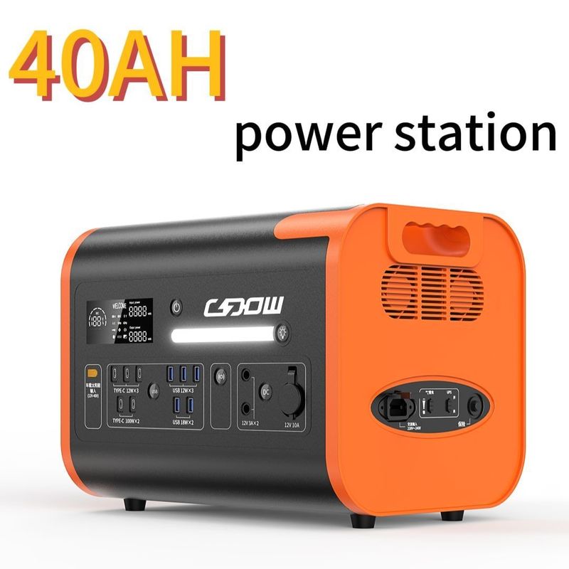 2200W/40ah портативная электростанция поддержка солнечная панель зарядка для легкой внешней энергии
