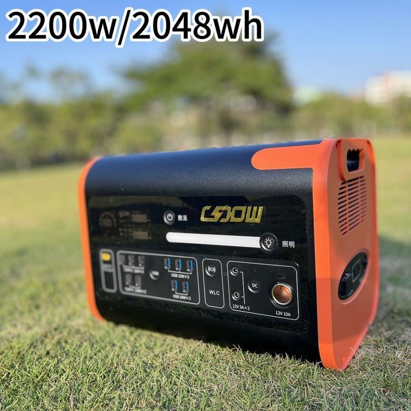 AT22 2200W/2048wh Портативная электростанция для хранения энергии ODM/OEM для активной деятельности на открытом воздухе