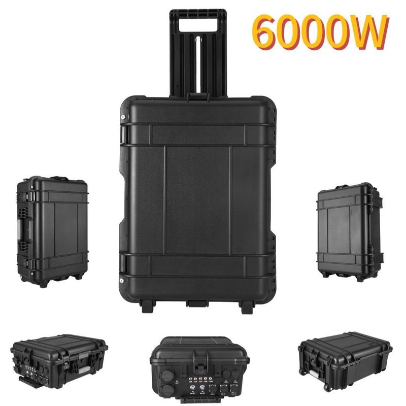 Выходной ток переменного тока 15A Max 6000W Внешнее зарядное устройство USB для путешествий, кемпинга и чрезвычайных ситуаций