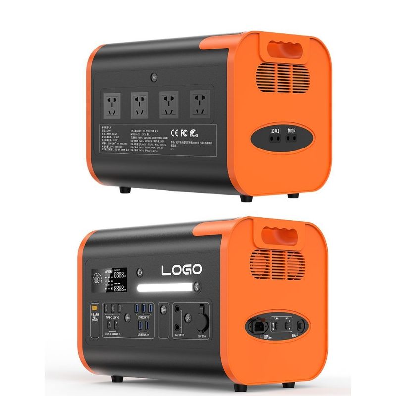 Портативная электростанция LiFePO4 40ah/2200W/2400W для зарядки с несколькими сценами и аварийных ситуаций
